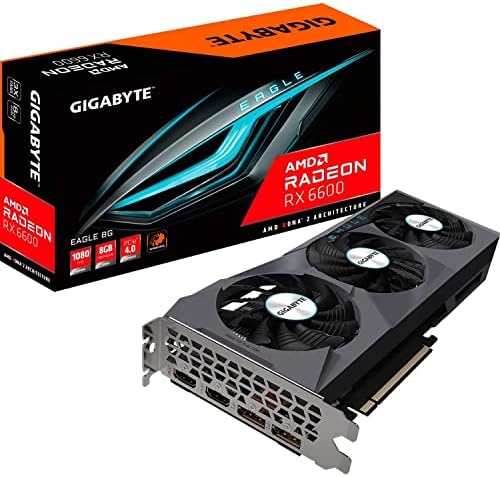 514ri5MixoL._AC Gigabyte AMD Radeon RX 6600 Eagle 8GB GDDR6 (GV-R66EAGLE-8GD) - Image 1