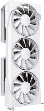 XFX Speedster SWFT AMD Radeon RX 9070 XT Blanc Triple Fan | RX-97TSWF3W9 | 16GB GDDR6 | RDNA 4 | 1440p Gaming – Image 2
