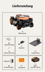 WORX Landroid Vision Cloud 4WD Robot tondeuse avec Détection d'obstacles IA, RTK-Cloud-Navigation et Automatique Cartographie – Image 9