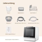HAVA Mini-Geschirrspüler | Tischgeschirrspüler mit 5L Wassertank & 8 Programmen (TDQR07) - Image 9