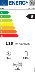 Bosch Série 6 Réfrigérateur-congélateur | Pose libre avec VitaFresh & LowFrost (201 x 60 cm) - Image 12