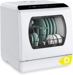 Hermitlux Mini lave-vaisselle | Lave-vaisselle de table avec réservoir d'eau 5 L & lavage à 360° (série HDW5 / HMX) - Image 12