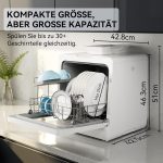 Hermitlux Mini lave-vaisselle | Lave-vaisselle de table avec réservoir d'eau 5 L & lavage à 360° (série HDW5 / HMX) - Image 2