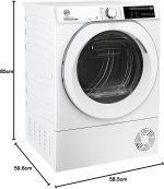 Hoover H-DRY 500 Wärmepumpentrockner | 8kg - 11kg | AquaVision | Wi-Fi | Klasse A++ / E - Image 5
