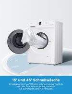 Midea Waschmaschine | Frontlader mit Inverter Quattro & A-10% Klasse (7kg / 1400 U/Min) - Image 2