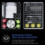 AIRMSEN ZMW-DTHA01 Mini-Geschirrspüler | 5 Maßgedecke | 5L Wassertank | 75°C Hygiene | Klasse E - Image 4