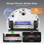 Roborock Q10 S5+ Robot aspirateur et laveur avec 10.000 Pa HyperForce-Puissance d'aspiration, VibraRise 2.0 et Station de nettoyage à vidange automatique – Image 4