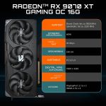 GIGABYTE Radeon RX 9070 XT Gaming OC 16GB | GV-R9070XTGAMING OC-16GD | 16GB GDDR6 | PCIe 5.0 | WINDFORCE Kühlung - Image 2