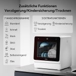 Hermitlux Mini lave-vaisselle | Lave-vaisselle de table avec réservoir d'eau 5 L & lavage à 360° (série HDW5 / HMX) - Image 3