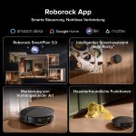Roborock Saros Série de robots aspirateurs laveurs avec navigation dToF/LiDAR, aspiration HyperForce et station de nettoyage intelligente RockDock - Image 9