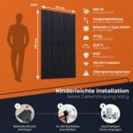Solarway 1000Wp Balkonkraftwerk – 800W EcoFlow Stream Wechselrichter & 500W Bifaziale Solarmodule - Image 9