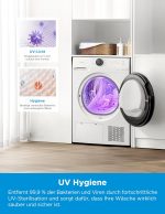 Midea MD20EH Wärmepumpentrockner | 8kg - 10kg | UV-Hygiene | Woolmark | Klasse A+++ - Image 6