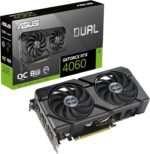 ASUS Dual GeForce RTX 4060 Ti EVO OC Edition 8GB | DUAL-RTX4060TI-O8G-EVO | 8GB GDDR6 | Ada Lovelace | WQHD Gaming