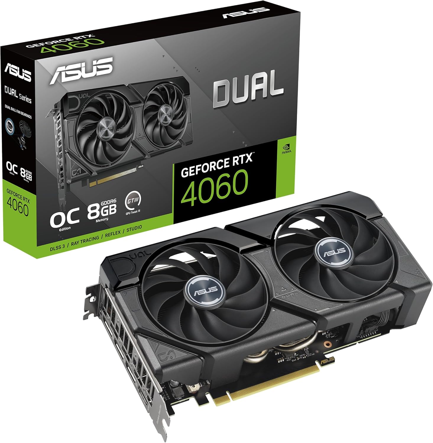 817G0HRzaZL._AC_SL1500_212dbcec-e389-472c-bcde-e9565ea30281 ASUS GeForce RTX 4060 & 4060 Ti Dual Evo OC Grafikkarte (RTX 4060 8G DUAL EVO OC / RTX 4060 TI 8G DUAL EVO OC) – Image 1