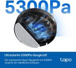 Tapo RV30 Max Plus Saug- und Wischroboter mit automatischer Absaugstation, 5.300 Pa Saugkraft und LiDAR+IMU-Dual-Navigation - Image 4