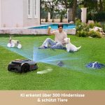 MOVA LiDAX Ultra Robot tondeuse avec LiDAR 3D & vision IA, cartographie sans fil et coupe des bordures pour jardins complexes - Image 4