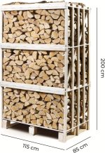 Bois de chauffage de chêne – Humidité résiduelle inférieure à 18 % – Qualité premium sur palette – Idéal pour cheminée, poêle & barbecue – Durable & sec - Image 9