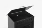 Prensa Vesubio 2 Poêle à bois – 14,3 kW – Puissant poêle d'atelier & cuisinière avec four – Classe d'efficacité énergétique A – Construction robuste en acier – Avec porte de chargement latérale – Image 5