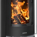 Justus Faro 2.0 Poêle bois & charbon – 6 kW, plaque supérieure en stéatite, design moderne sur pied