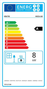 Kratki Koza AB Poêle à bois sur pied en acier – 8 kW, Design cylindrique, Classe d'efficacité énergétique A – Image 10