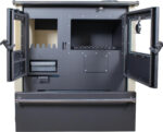Nana IF Verso CS Plus Cuisinière à bois – 7,7 kW – Poêle à bois multifonction avec four & surface de cuisson – Classe d'efficacité énergétique A+ – Design ivoire – Écologique – Image 3