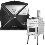 WILLOWYBE Kit sauna d'extérieur portable – Tente de sauna pliable avec poêle à bois haute efficacité