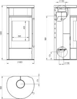 H&M Germany Munich Max Poêle à bois – 8 kW – Poêle à accumulation moderne avec habillage en stéatite – Classe d'efficacité énergétique A+ – Combustion continue – Pour jusqu'à 200 m² – Image 6