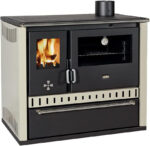Prity GT FS S Poêle à bois sur pied – Beige, classe d'efficacité énergétique A