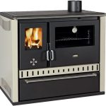 Prity GT FS S Poêle à bois sur pied – Beige, classe d'efficacité énergétique A
