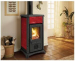 La Nordica Gemma Elegance Kaminofen – 6 kW, Bordeaux-Keramik - Image 4
