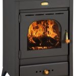BALKAN ENERGY K1 R Poêle bois & charbon – 9 kW, noir graphite, classe d'efficacité énergétique A