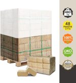 Briquettes de pin (100 % pin) sur palette – 480 kg – Combustible premium pour cheminée, poêle, barbecue & fumoir - Image 2