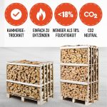 Bois de chauffage de chêne – Humidité résiduelle inférieure à 18 % – Qualité premium sur palette – Idéal pour cheminée, poêle & barbecue – Durable & sec - Image 6