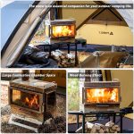 POMOLY Dweller Ultra 3 Poêle de tente en inox – Poêle de camping portable avec socle de rangement - Image 6
