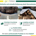 dm-folien Bois-Big Bag (10er Ensemble) – 100 x 100 x 160 cm | 1.000 kg Charge max. | Robuste Big Packs pour Bois de chauffage avec Filet & Fond étoilé | Stable & Réutilisable – Image 5