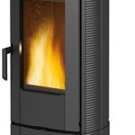 La Nordica Candy 4.0 Poêle à bois – 6,2 kW – Poêle à accumulation compact en fonte – Classe d'efficacité énergétique A+ – Rendement 85,1 % – Design peu encombrant