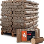 HEIZFUXX Nestro XL Briquettes de bois dur – 960 kg Palette (96 x 10 kg Paquets) – Combustible premium pour Cheminée, Poêle & Chaudière – Hoher Energiegehalt