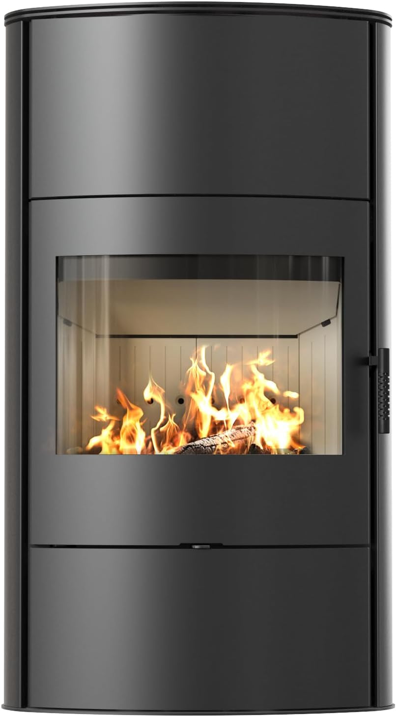 81e291985918ce7a1ebda6a1cede6fc7.jpg KRATKI KOZA/AB/S/2/ROLLO/W Poêle à bois – 10 kW – Poêle design moderne avec vision panoramique – Classe d'efficacité énergétique A – Technologie d'accumulation TERMOTEC – Adapté aux maisons passives – Image 1
