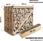 Bois de chauffage de feuillus – Séché en chambre Charme & Hêtre – Longueur des bûches 25 cm – Sur palette – Parfait pour Cheminée, Four à pizza, Gril & Fumoir – Image 2