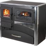 ABC Concept 2 Air Poêle à bois – 11,6 kW – Poêle à bois multifonction avec four & plaque de cuisson – Classe d'efficacité énergétique A – Chambre de combustion robuste en inox – Chauffage & cuisson autonomes