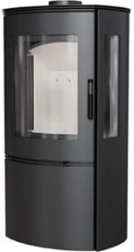 KRATKI AB Poêle à bois en acier – 8 kW, design cylindrique moderne, classe d'efficacité énergétique A - Image 3