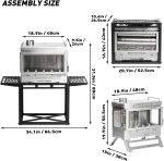 POMOLY Dweller Ultra 3 Poêle de tente en inox – Poêle de camping portable avec socle de rangement - Image 2