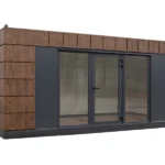 Chalet de jardin habitable 6×3 Helsinki avec fenêtres à gauche