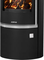 Justus Faro W+ 2.0 Poêle bois & charbon – 7 kW, acier noir avec plaque supérieure en stéatite - Image 3