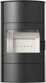 KRATKI KOZA/AB/S/2/ROLLO/W Poêle à bois – 10 kW – Poêle design moderne avec vision panoramique – Classe d'efficacité énergétique A – Technologie d'accumulation TERMOTEC – Adapté aux maisons passives – Image 4