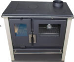 Nana IF Verso CS Plus Cuisinière à bois – 7,7 kW – Poêle à bois multifonction avec four & surface de cuisson – Classe d'efficacité énergétique A+ – Design ivoire – Écologique – Image 4
