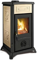 La Nordica Gemma Elegance Poêle à bois – 6 kW, céramique majolique blanche, haut rendement - Image 3