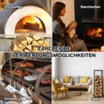 Neandertaler Feuer Premium Eichen-Brennholz 25 cm – 2 RM kammergetrocknet auf Palette (ca. 1000 kg) – Ofenfertig für Kamin, Pizzaofen, Grill & Smoker - Image 5