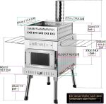 WILLOWYBE Kit sauna d'extérieur portable – Tente de sauna pliable avec poêle à bois haute efficacité - Image 5