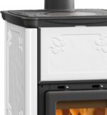La Nordica Emiliana Poêle à bois sur pied – 6,5 kW, majolique blanche - Image 3